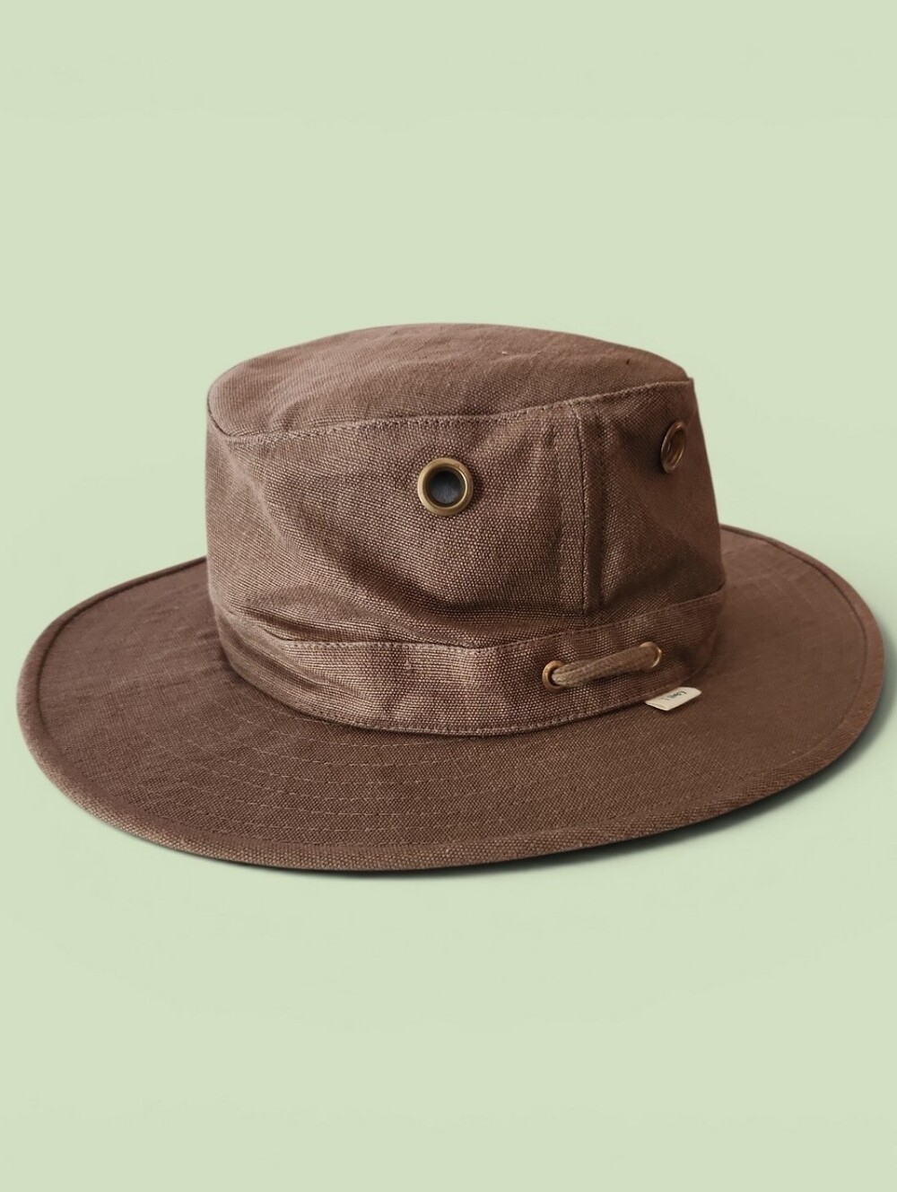 Tilley TH5 Hemp Bucket Hat Brown Made in Canada 7 5/8 Outdoor Travel